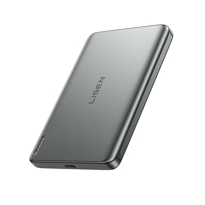 LISEN Premium Mini Powerbank 5000mAh – Magnetisch Ultra Slim