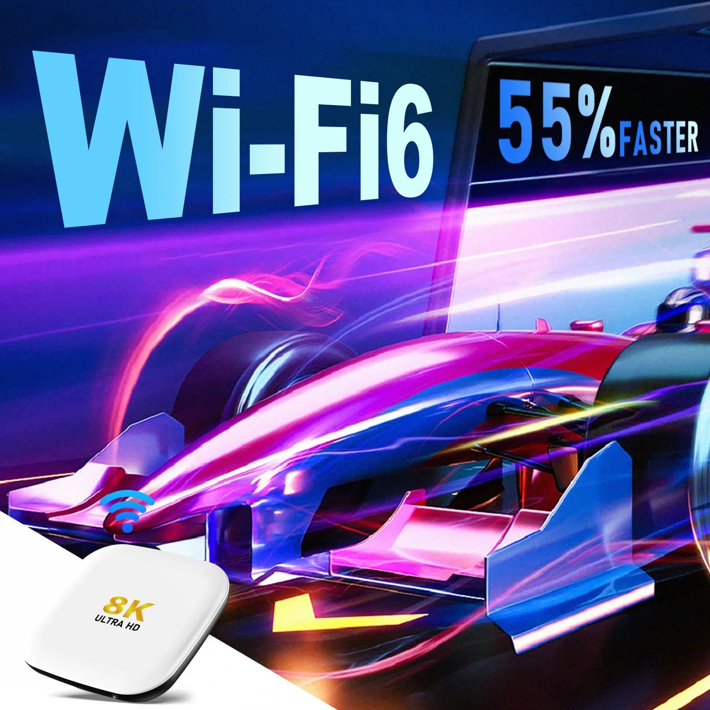 H96 Max M2 Android 13 TV Box – 8K, USB 3.0, Wi-Fi 6, BT 5.0, 64 GB