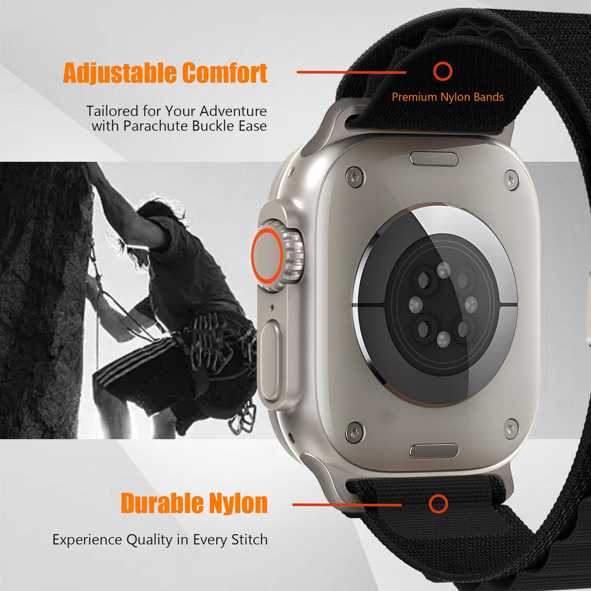 Alpine Loop Nylon Armband für Apple Watch – leicht & verstellbar