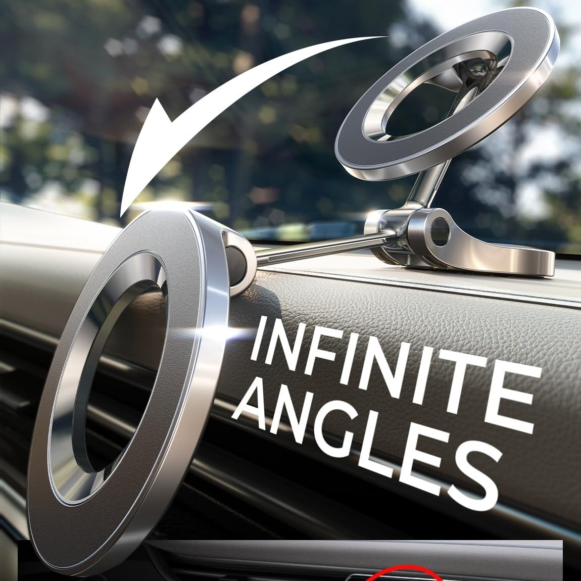 LISEN 360° Drehbare Magnet-Halterung [Klassiker]