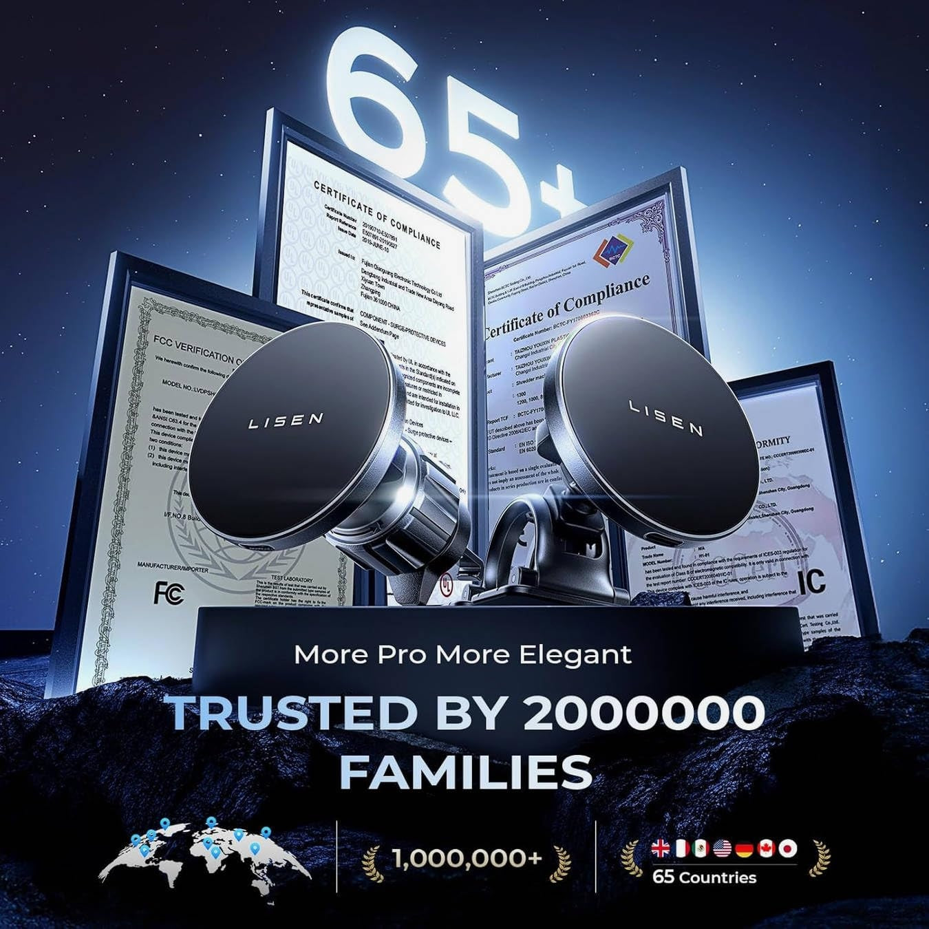 LISEN 15W MagSafe Auto-Ladestation