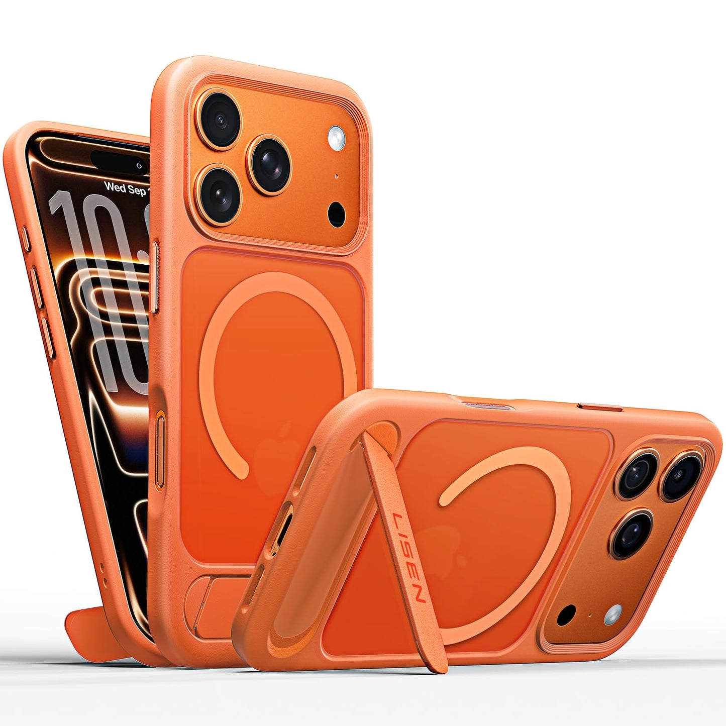 LISEN iPhone 17 Pro Max Hülle – Magnetisch, Stand, Military-Grade Schutz