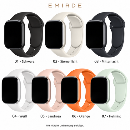 Silikon Armband für Apple Watch – weich & verstellbar