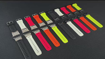 FKM Armband für Apple Watch 44/45/46/49 mm – mit Dornschließe