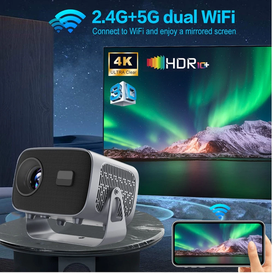 A10 Pro Smart Android Beamer – Premium HD Projektor mit 4K-Support & Dual-WiFi
